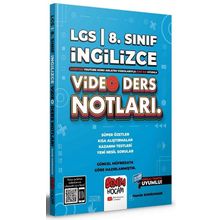 8. Sınıf LGS İngilizce Video Ders Notları-Benim Hocam Yayınları