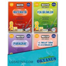 8. Sınıf Lgs Master 4'lü Soru Bankası Seti-Okyanus Yayınları