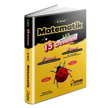 8. Sınıf LGS Matematik 15 Deneme Aydın Yayınları