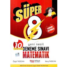 8. Sınıf Lgs Süper Matematik 10 Deneme-Nitelik Yayınları