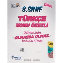 8. Sınıf LGS Türkçe Olmazsa Olmaz Başucu Kitabı - Saydam Yayınları