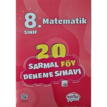 8. Sınıf Matematik 20 Sarmal Föy Deneme Sınavı Editör Yayınevi