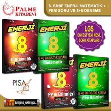 8. Sınıf Matematik Enerji 8+8 Deneme Sınavı Palme Yayınları