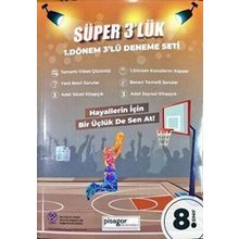 8. Sınıf Pisagor Süper 3'lük 1. Dönem Deneme Seti Zeka Küpü Yayınları