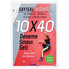 8. Sınıf Sayısal 10x40 Deneme Sınavı Tudem Yayınları