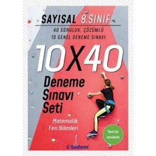 8 Sınıf Sayısal Deneme Seti 10x40 Tudem Yayınları