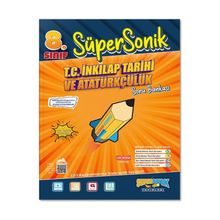 8. Sınıf Süpersonik T.C. İnkılap Tarihi ve Atatürkçülük Soru Bankası Süpersonik Yayınları