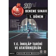 8. Sınıf T.C. İnkılap Tarihi ve Atatürkçülük 1. Dönem Mod 20 Deneme - Nartest Yayınları