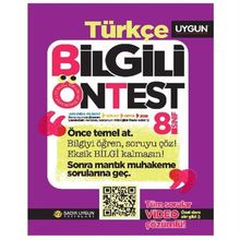 8. Sınıf Türkçe Bilgili Ön Test-Sadık Uygun Yayınları