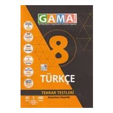 8.Sınıf Türkçe Tekrar Testleri Gama Okul Yayınları