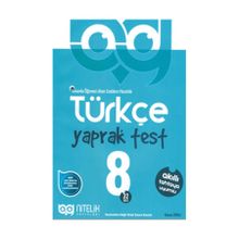 8. Sınıf Türkçe Yaprak Test Nitelik Yayınları