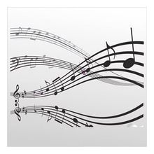 80 cm Müzik Notaları Folyo Sticker