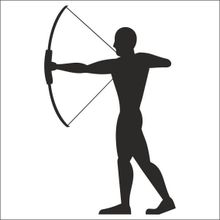 80 cm Okçu Folyo Sticker