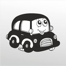 80 cm Tatlı Araba Folyo Sticker