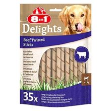 8in1 190 gr Delights Beef Twisted Sticks Burgu Çubukları