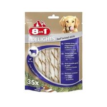 8in1 35'li Delights Twisted Biftekli Köpek Ödül Çubuğu