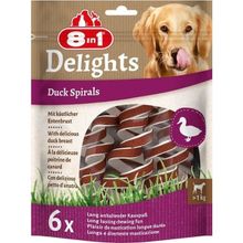 8in1 Smart Delights Duck Spirals Ördekli 6x85 gr Burgu Köpek Ödülü