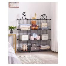 9 Bölmeli Metal Çok Amaçlı Raf Dolap Organizer