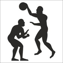 90 cm Basketbolcu Folyo Sticker
