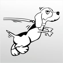 90 cm Kızgın Köpek Folyo Sticker