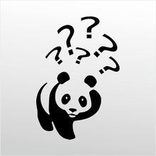 90 cm Panda Folyo Sticker