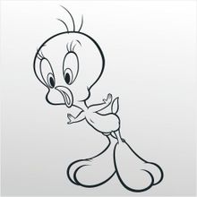 90 cm Tweety Folyo Sticker