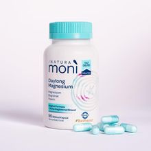 90 Kapsül Moni Daylong Magnesium Magnezyum Bisglisinat, Magnezyum Sitrat, B6 Vitamini, Piperin