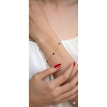 925 Ayar Gümüş Kişiye Özel Doğum Taşlı Minimal Bileklik.rose.gold.rodaj Renk Seçeneği