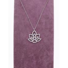 925 Ayar Gümüş Lotus Çiçeği Kolye