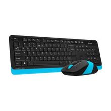 A4 Tech F1010 Siyah - Mavi Q Kablolu Klavye Mouse Seti