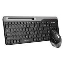 A4 Tech FB2535C Şarjlı Kablosuz Q Gri Klavye Mouse Seti