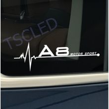A8 Kelebek Cam Audi Oto Araba Sticker