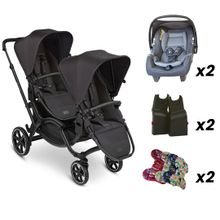 ABC Design Bebek Arabası + Jixy Antrasit Ana Kucağı Zoom Ink & Jixy Antrasit Travel Set