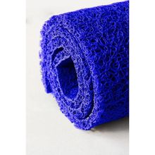 Abk Plastik 100x1100 cm Kıvırcık Mavi Kaymaz Kaydırmaz Halı