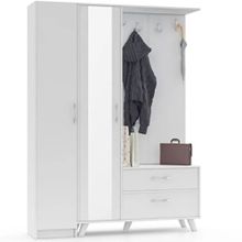 Abre VM-34342 Beyaz Portmanto