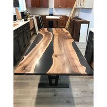 Abronya 90x200 cm Epoxy Masa Epoksi Yemek Masası