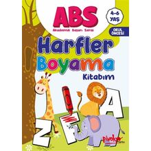 ABS 4-6 Yaş Harfler Boyama Kitabım - Pinokyo Yayınları