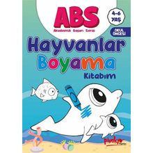ABS 4-6 Yaş Hayvanlar Boyama Kitabım - Pinokyo Yayınları