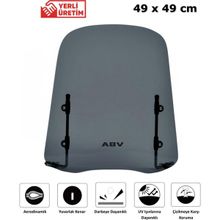 ABV Universal 49x49 cm Bağlantı Ekipmanlı Füme Siperlik