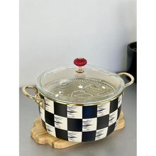 Acar 22 cm Beyaz Qualita King Emaye Kızartma Tenceresi