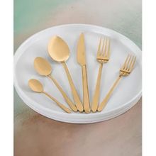 Acar ART-05006 Elenor 12 Kişilik 72 Parça Gold Çatal Kaşık Bıçak Seti