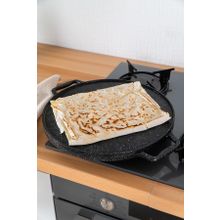 Acar Diamante Döküm 34 cm Çift Taraflı Izgara Gözleme Tavası