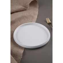 Acar Sct-21-0221/24 Bianco Perla Porselen 23,5 cm Yuvarlak Tabak