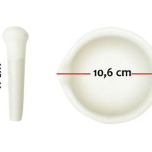 Achem 100 mm Porselen Havan