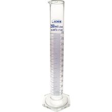 Achem Uzun Form Mavi Skala 250 ml Cam Mezür