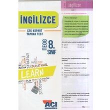 Açı Yayınları 8.sınıf İngilizce Yaprak Test