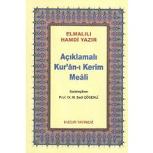 AÇIKLAMALI KUR'AN-I KERIM MEALI (ÇANTA BOY) METINSIZ (044) - ELMALILI MUHAMMED HAMDI YAZIR