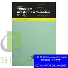 Açıklamalı Yöneylem Araştırması Terimleri Sözlüğü - Şenol Altan Murat Atan