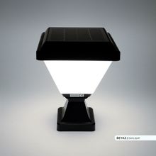 ACK 6500k Solar Beyaz Işık Set Üstü Kazıklı Şeffaf Güneş Enerjili Led Bahçe Armatürü