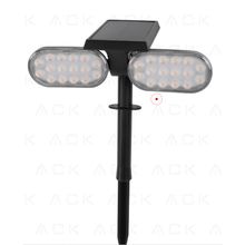 ACK AG60-02801 8W/H 3000K Günışığı Solar Led Kazıklı İkili Çim Armatürü